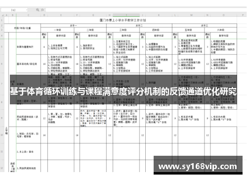 基于体育循环训练与课程满意度评分机制的反馈通道优化研究